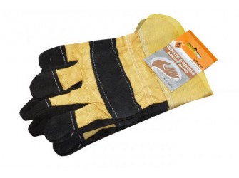 Перчатки спилковые комбинированные Энкор 1/10