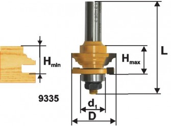 Фреза комб рамочная ф41,3х23,4мм хв 12мм