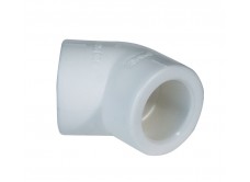 Уголок PPR 20 мм уг. 45° белый