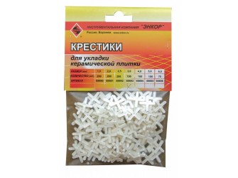 Крестики для кафеля 3,0 мм, 150 штук, блистер