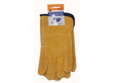 Перчатки спилковые Энкор мех мутон